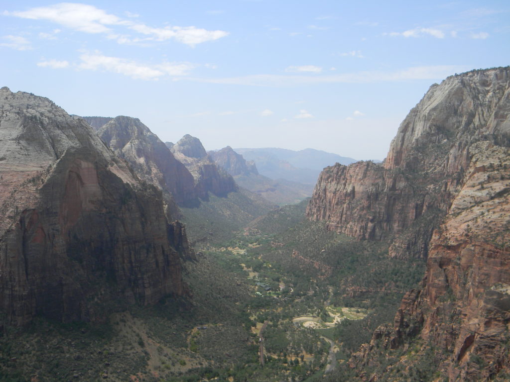 A photo from the top of Angel's Landing. Zion, Utah.