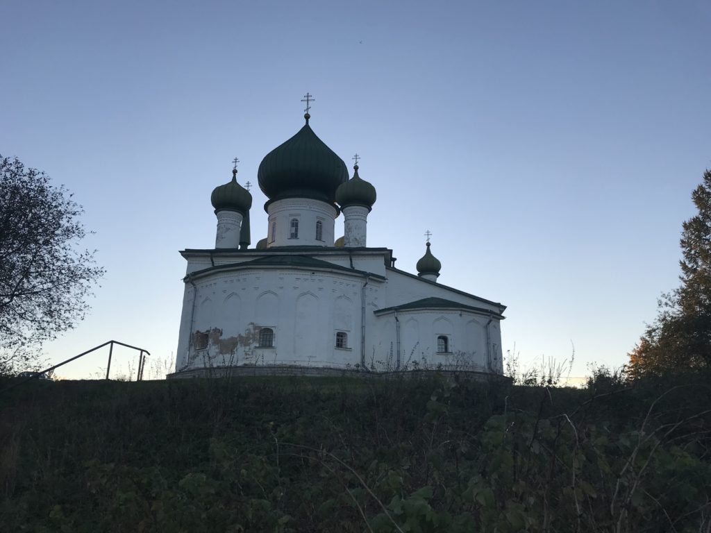 A photo of St. George's Church in Staraya Ladoga,
